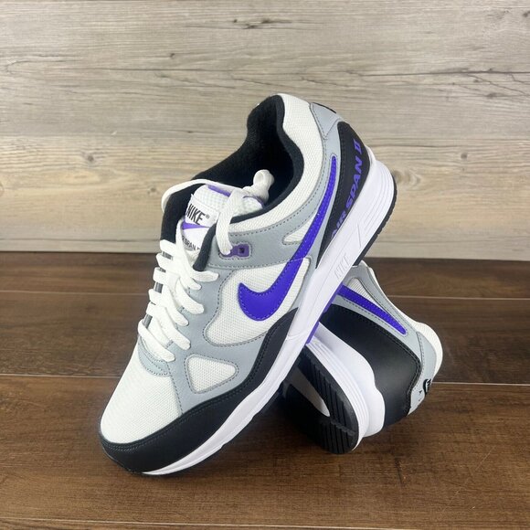 Nike Air Span II Wolf Grey Hyper Purple Mens Size 11 Black
